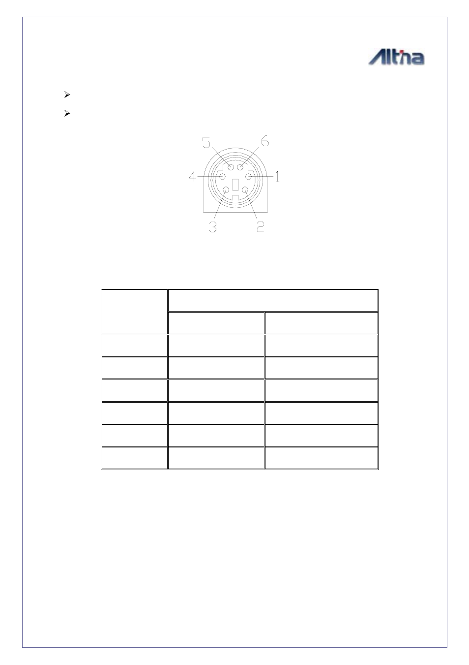 Output terminal and definition, Utput terminal and definition | Altina GPS 9540 User Manual | Page 7 / 14