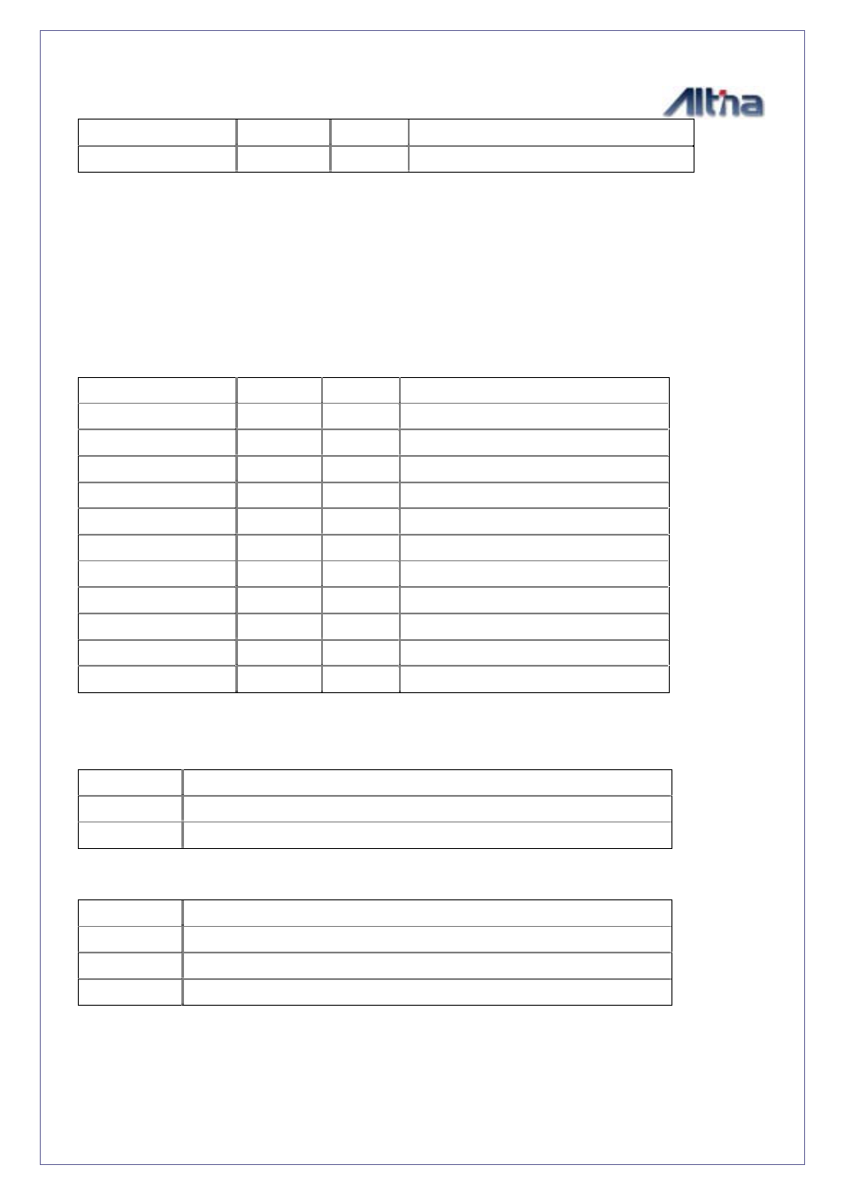 Gnss dop and active satellites (gsa), Example, Units | Value, Description, Gnss dop, Ctive, Atellites, Gsa) | Altina GGM308U User Manual | Page 10 / 14