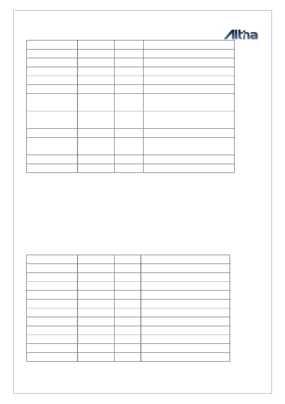 Course over ground and ground speed (vtg), Example, Units | Ourse, Round and, Round, Peed, Vtg) | Altina GGM308U User Manual | Page 12 / 14