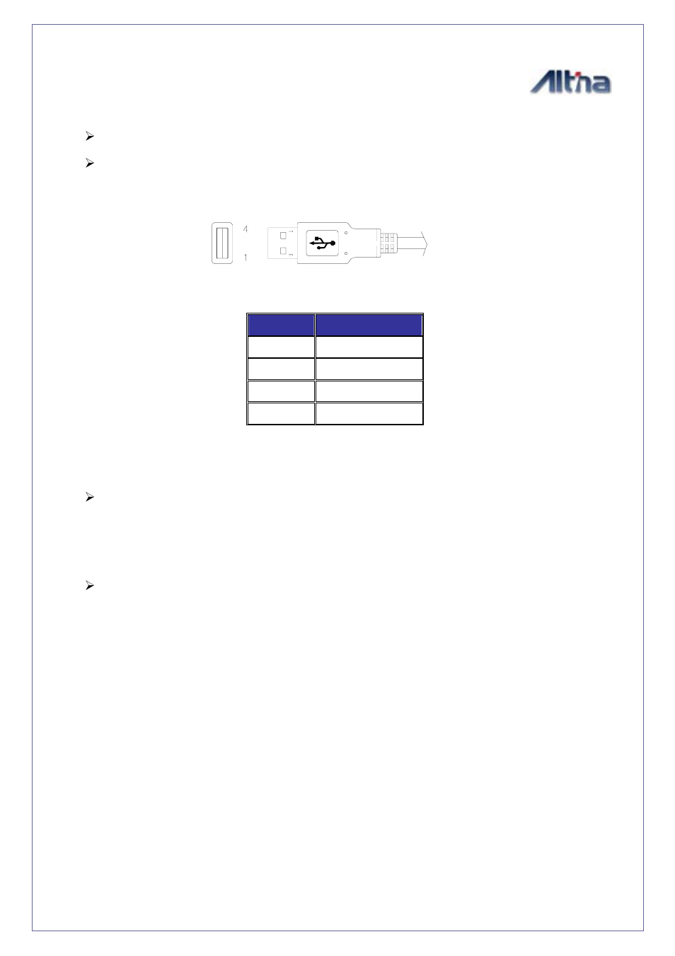Output terminal and definition, Usb driver, Utput terminal and definition | Usb d, River | Altina GGM308U User Manual | Page 7 / 14