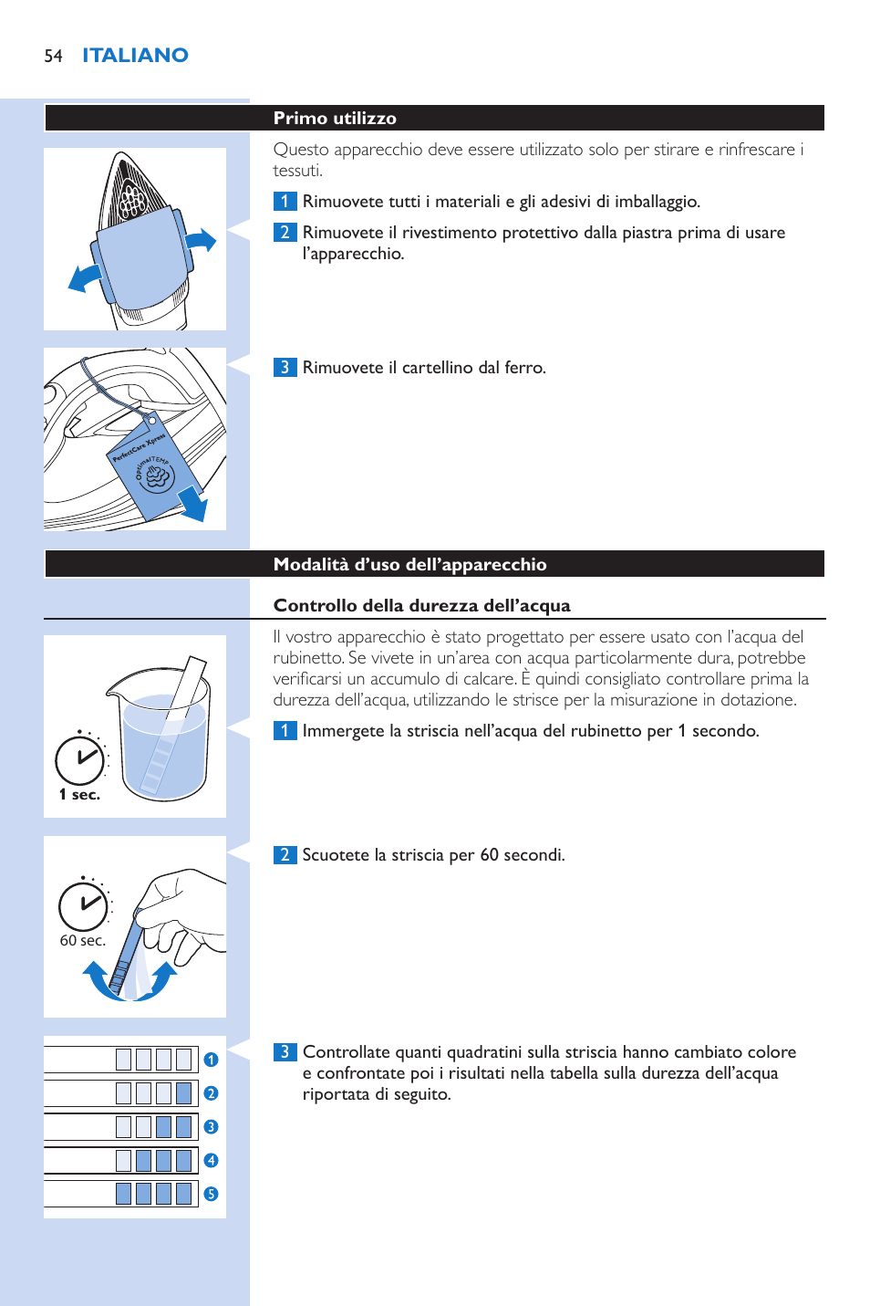 Philips PerfectCare Xpress Fer vapeur haute pression User Manual | Page 54 / 78