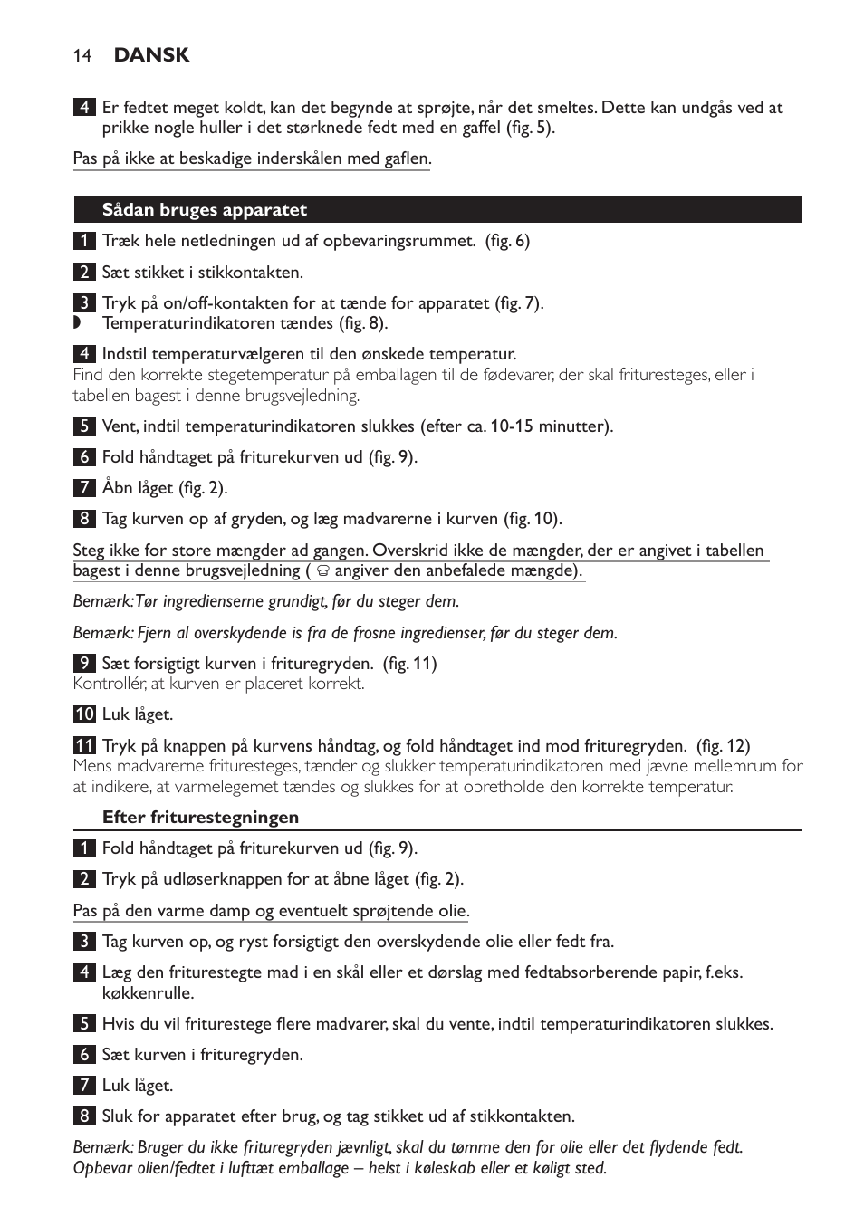 Philips Daily Collection Friteuse User Manual | Page 14 / 124