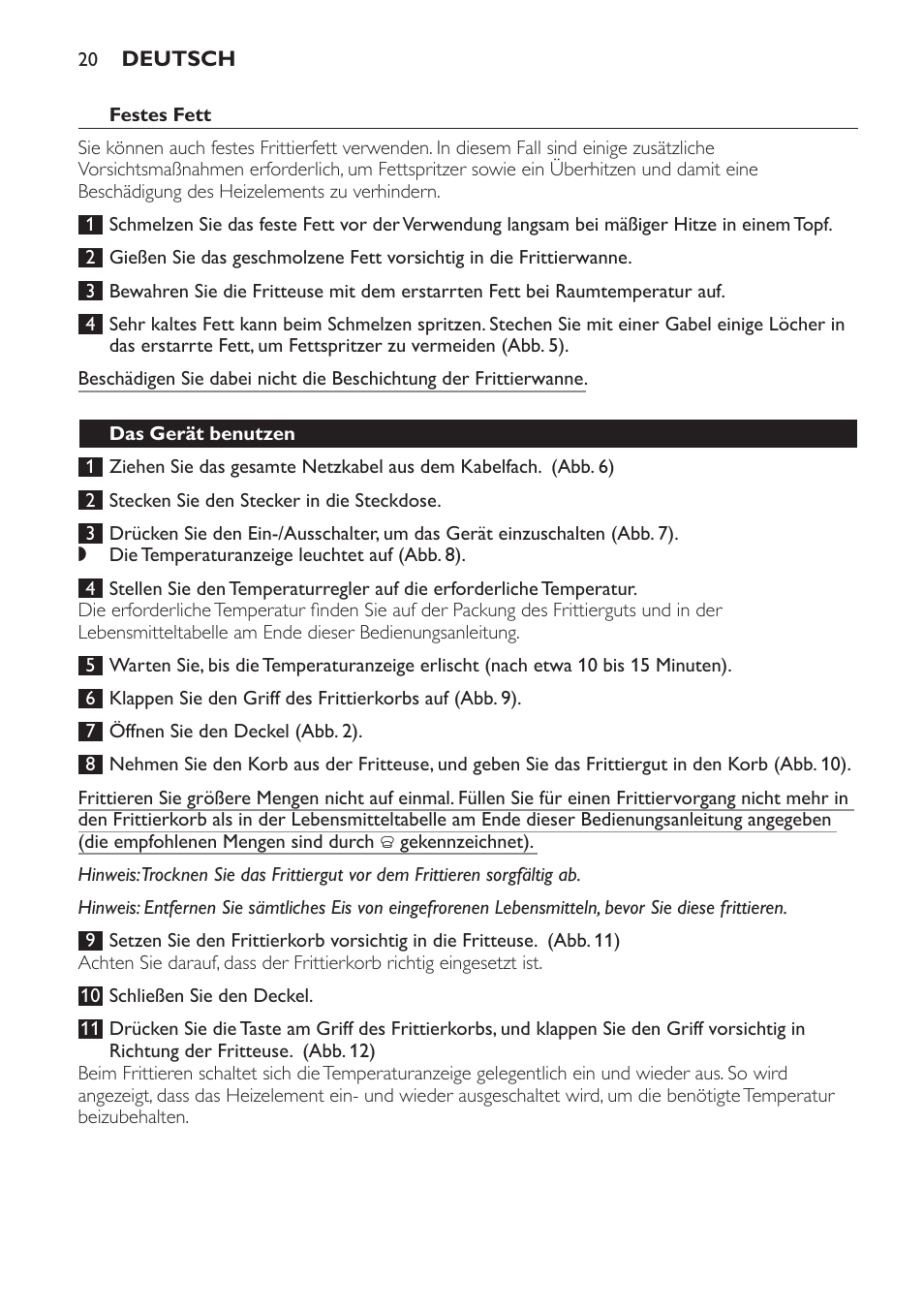 Philips Daily Collection Friteuse User Manual | Page 20 / 124