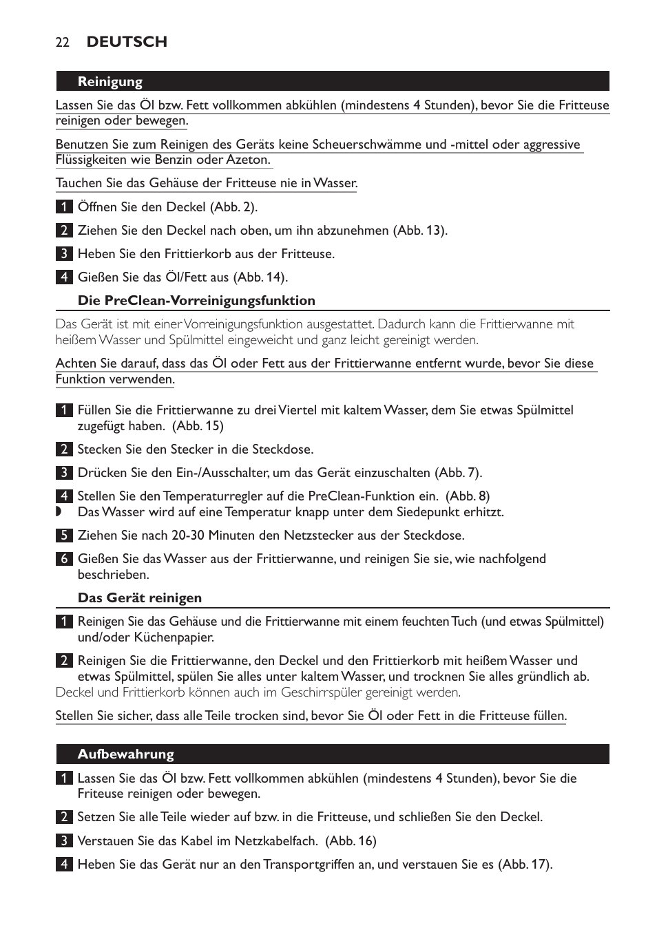 Philips Daily Collection Friteuse User Manual | Page 22 / 124