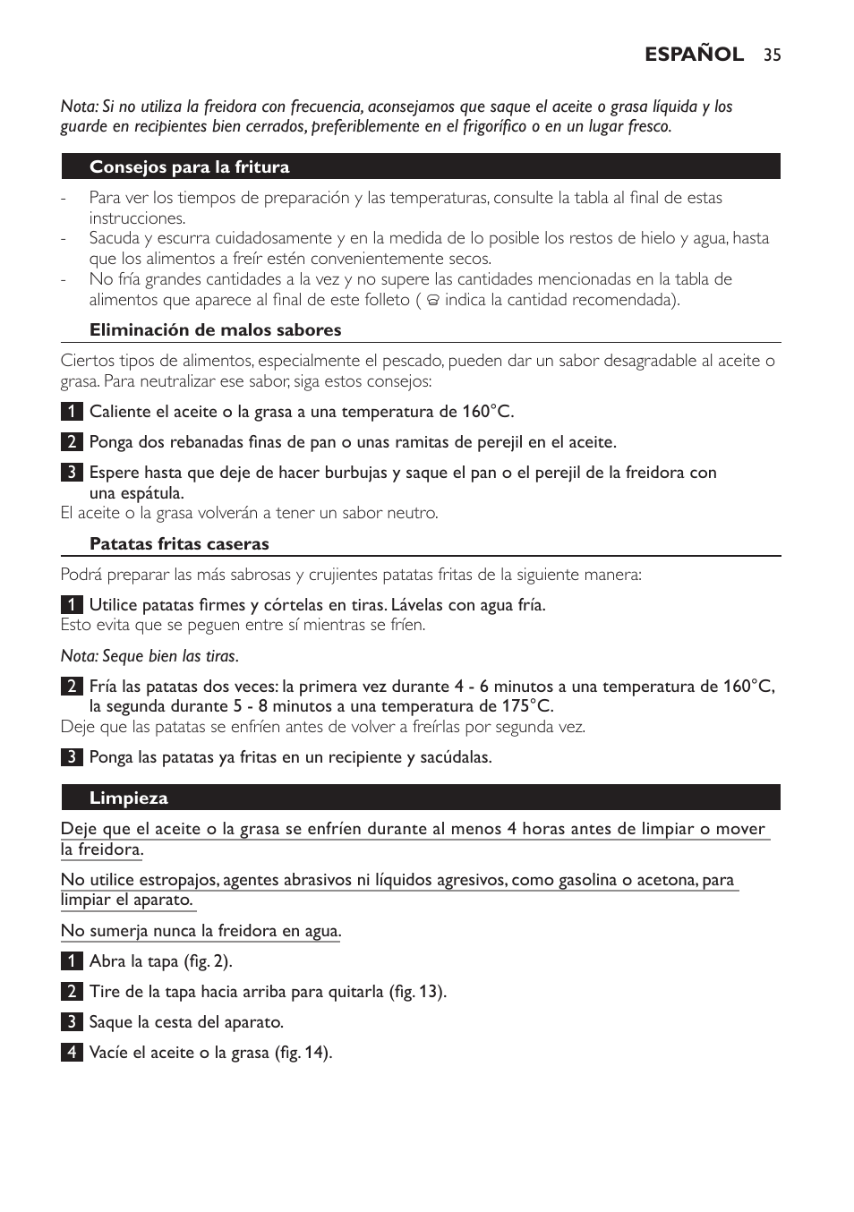 Philips Daily Collection Friteuse User Manual | Page 35 / 124