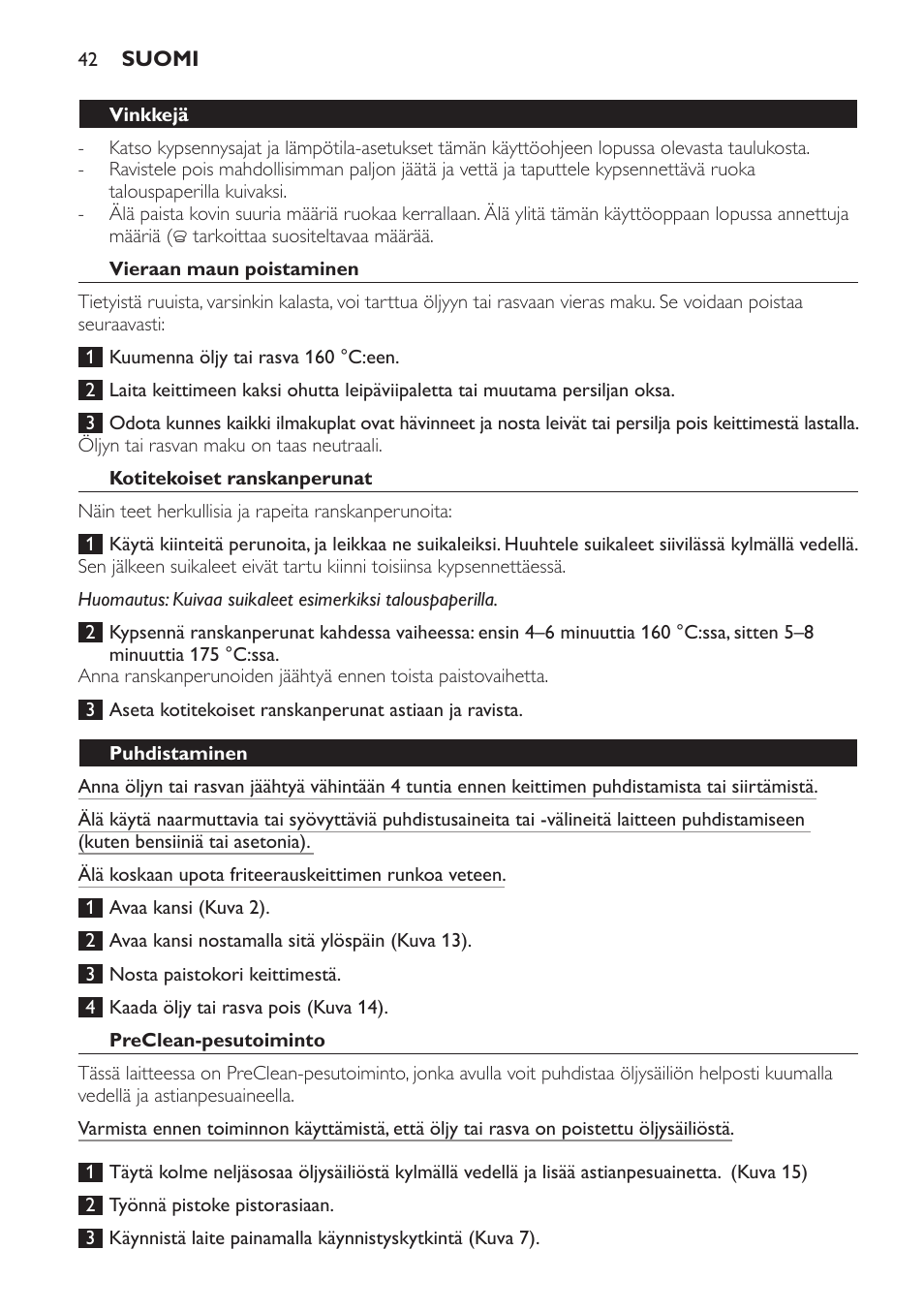 Philips Daily Collection Friteuse User Manual | Page 42 / 124