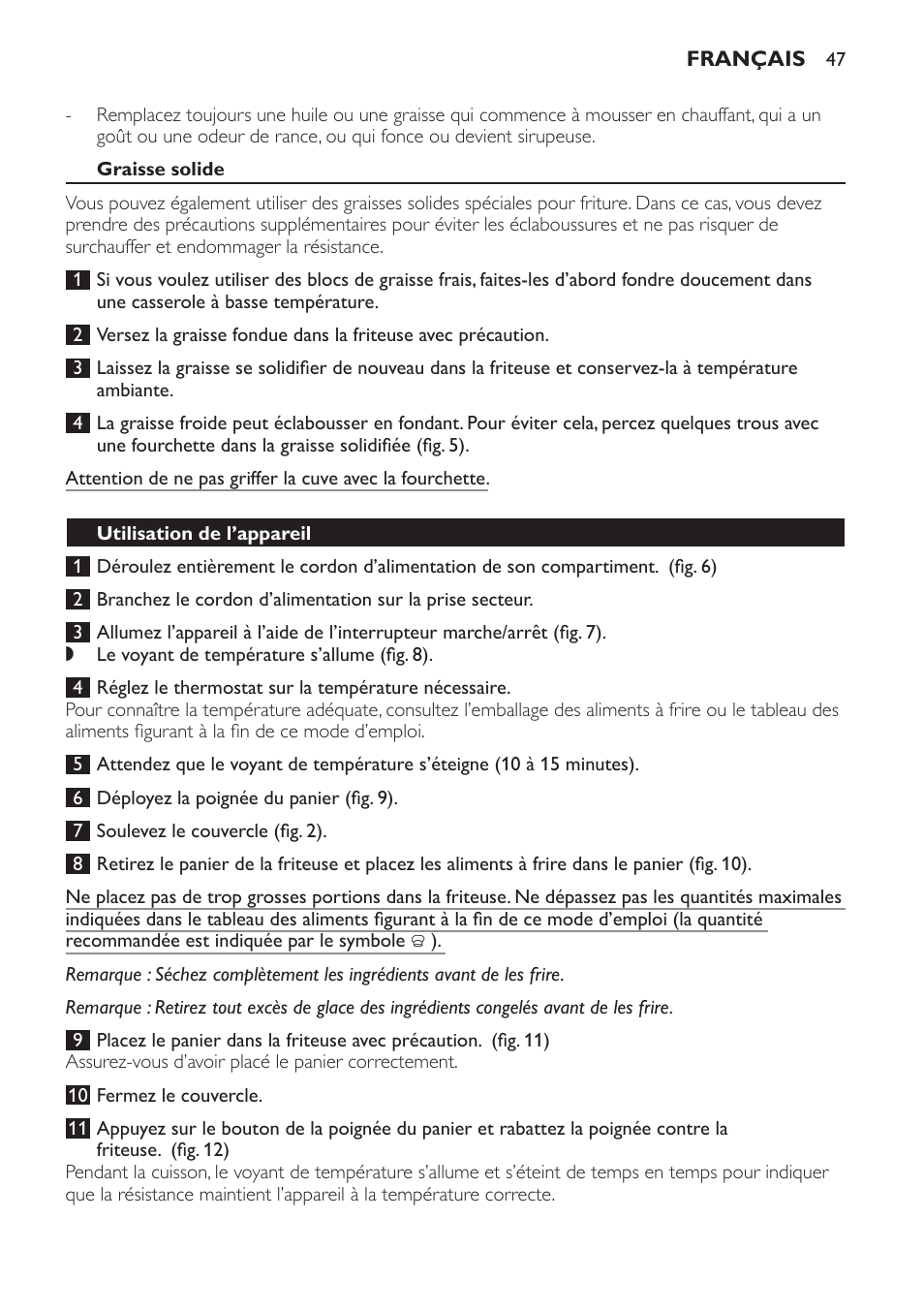 Philips Daily Collection Friteuse User Manual | Page 47 / 124