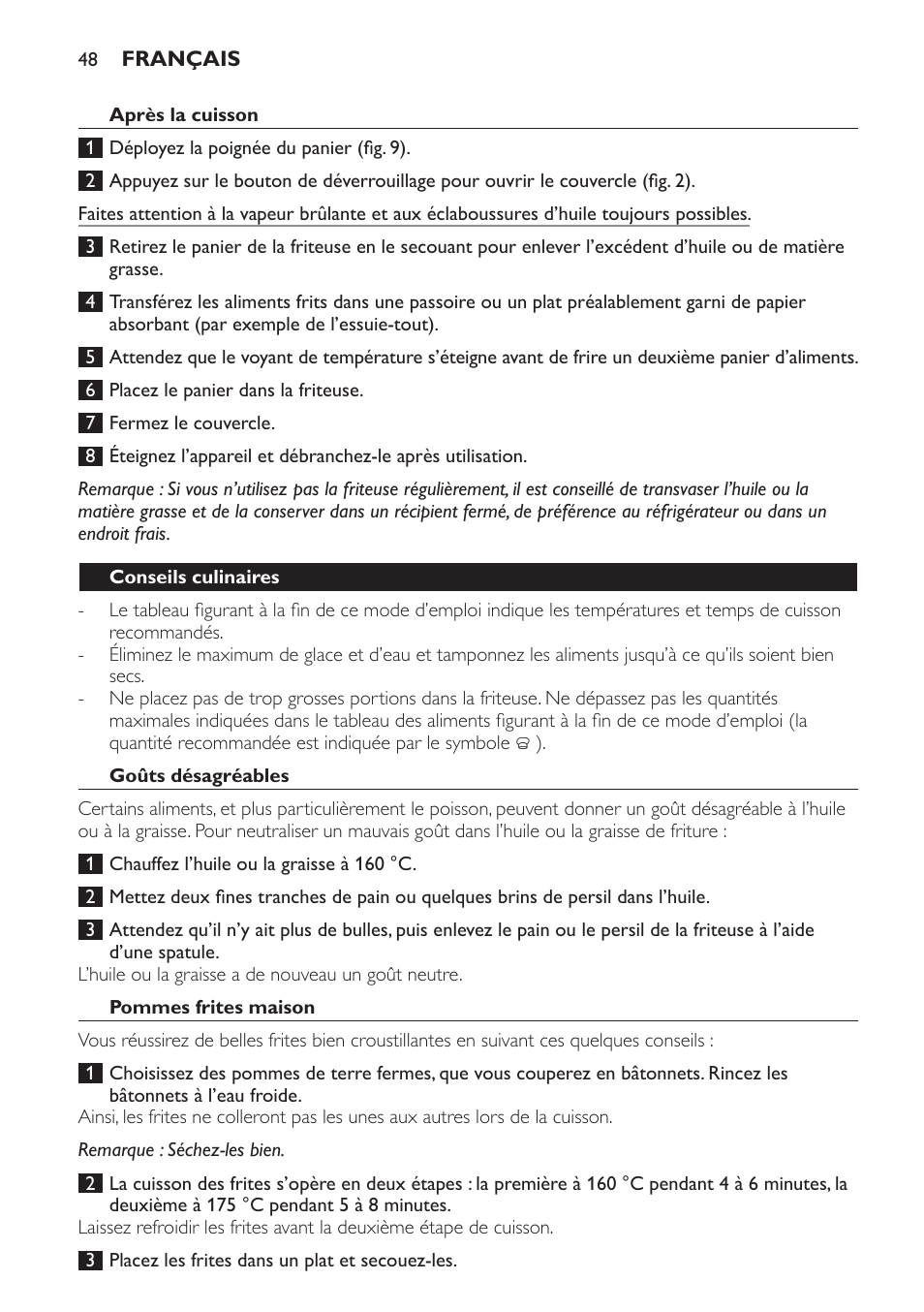 Philips Daily Collection Friteuse User Manual | Page 48 / 124