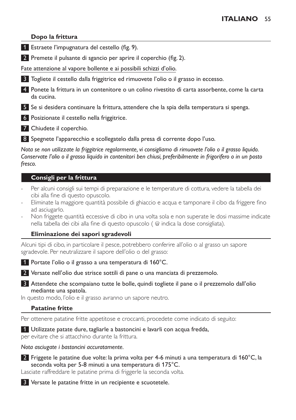 Philips Daily Collection Friteuse User Manual | Page 55 / 124