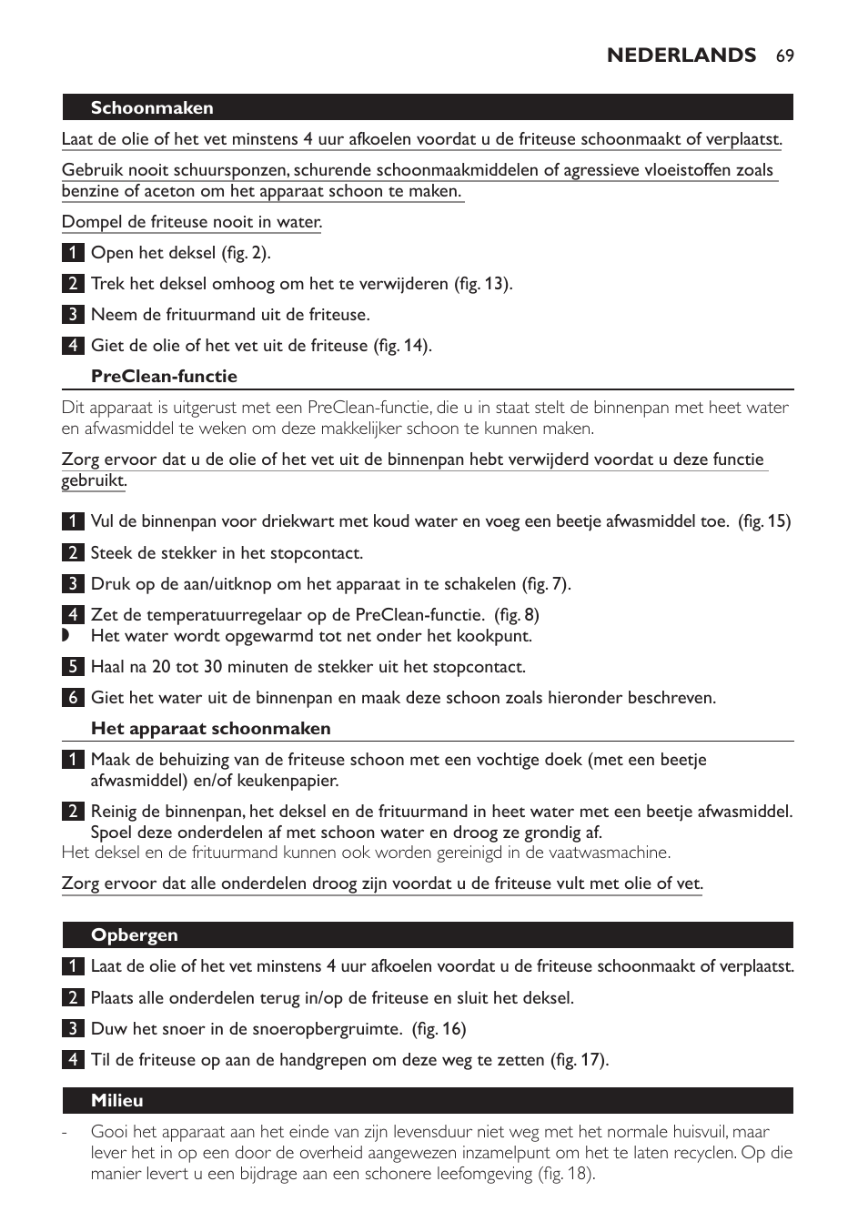 Philips Daily Collection Friteuse User Manual | Page 69 / 124