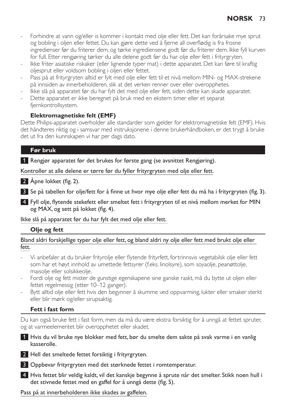 Philips Daily Collection Friteuse User Manual | Page 73 / 124