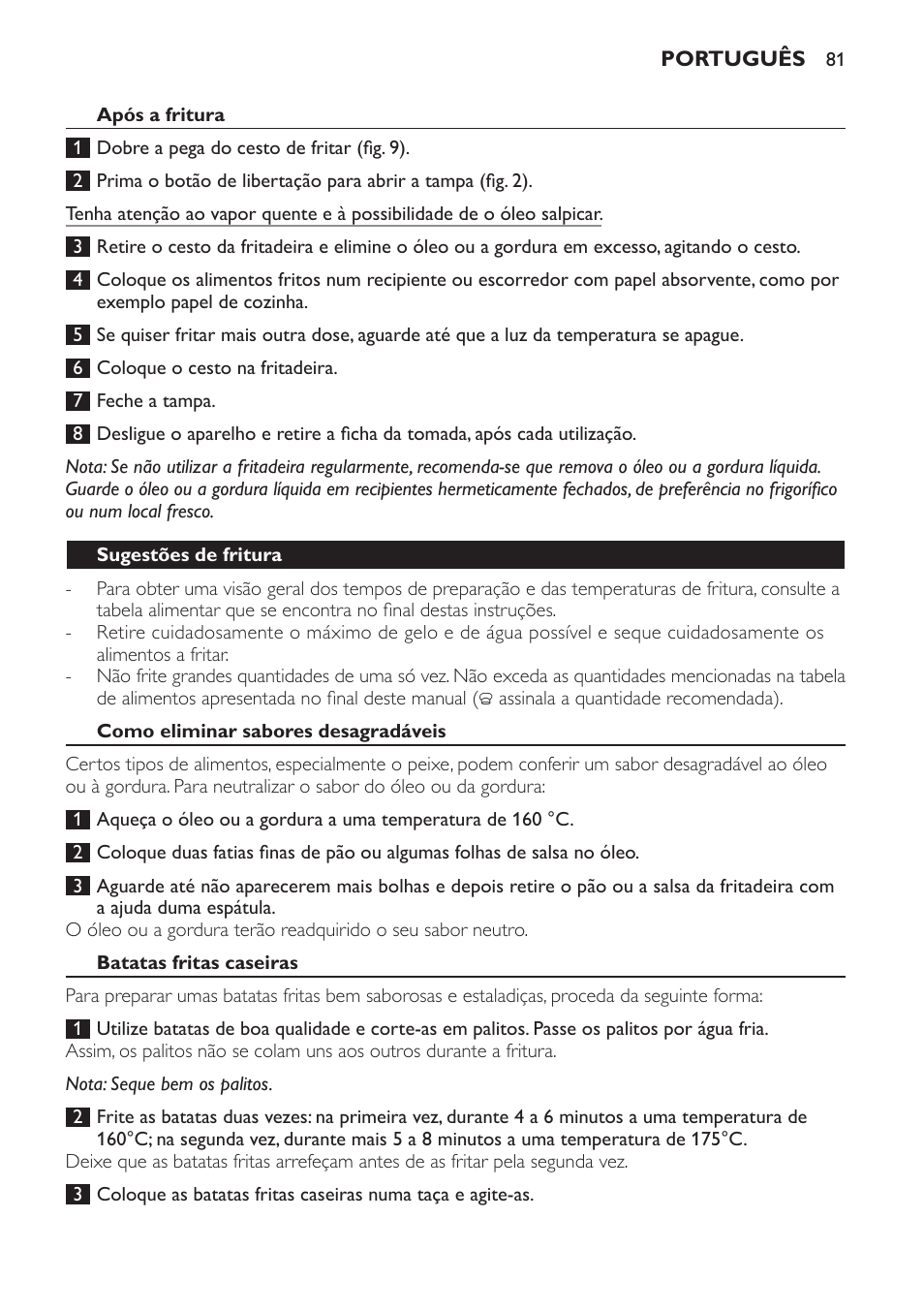 Philips Daily Collection Friteuse User Manual | Page 81 / 124
