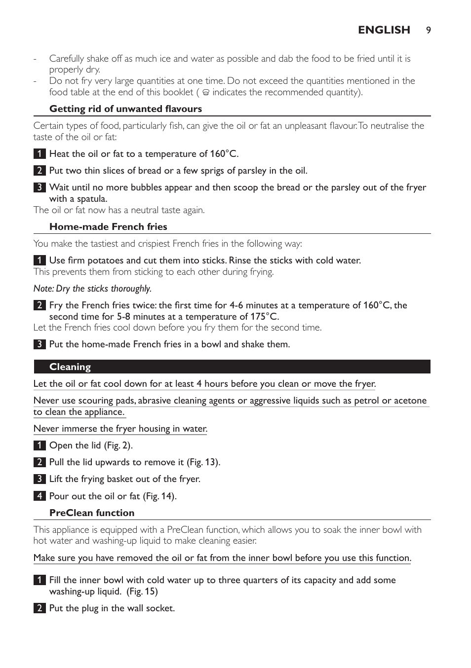 Philips Daily Collection Friteuse User Manual | Page 9 / 124