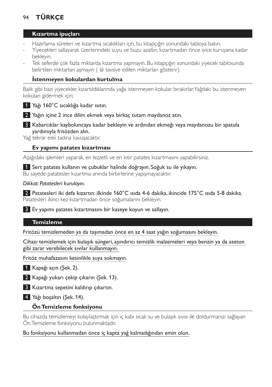 Philips Daily Collection Friteuse User Manual | Page 94 / 124