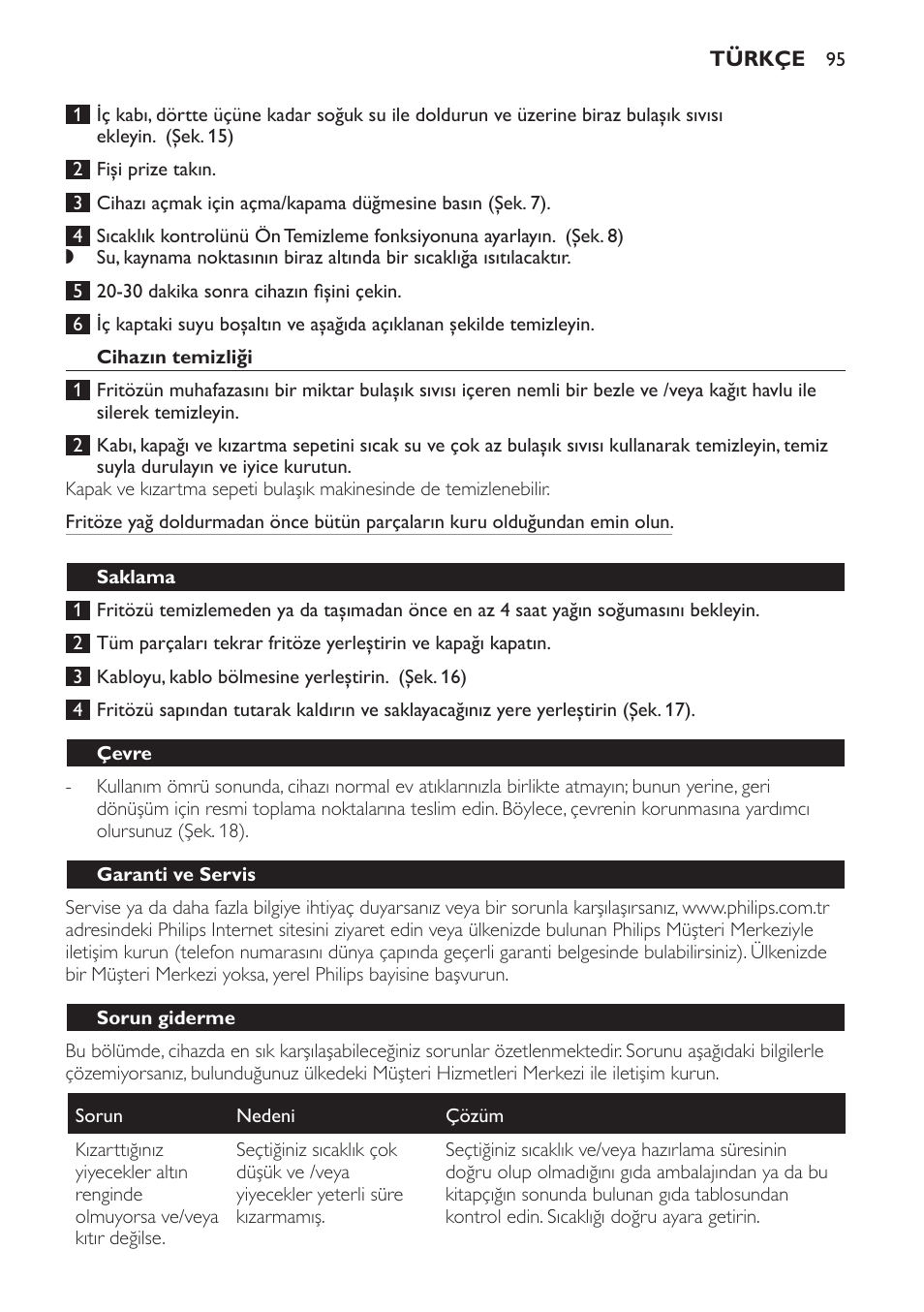 Philips Daily Collection Friteuse User Manual | Page 95 / 124