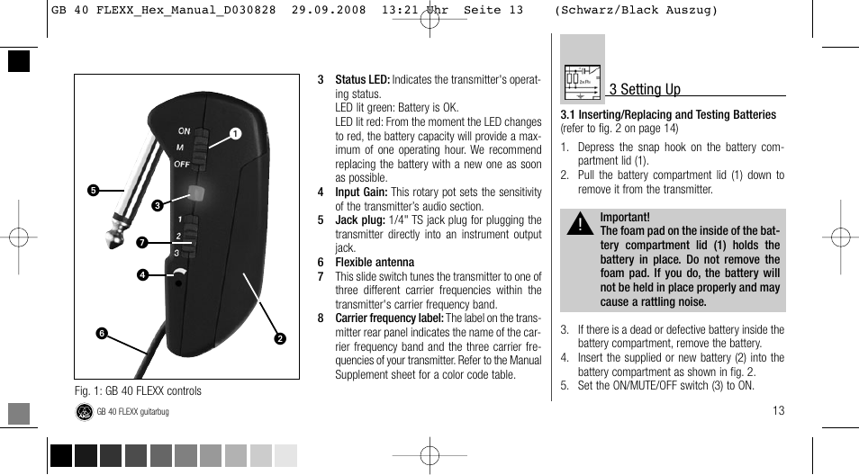 AKG Acoustics FLEXX GUITARBUG GB 40 User Manual | Page 13 / 52