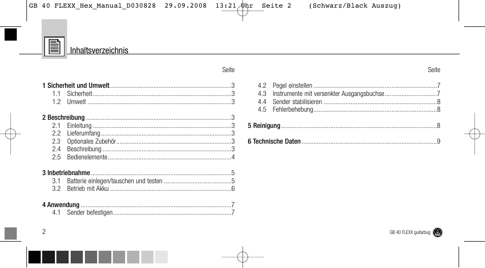 AKG Acoustics FLEXX GUITARBUG GB 40 User Manual | Page 2 / 52
