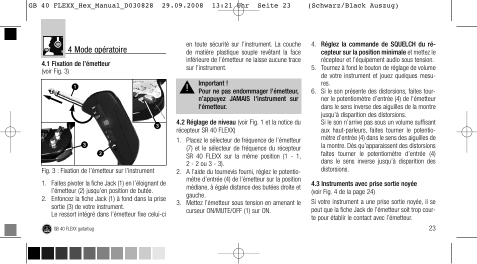 AKG Acoustics FLEXX GUITARBUG GB 40 User Manual | Page 23 / 52