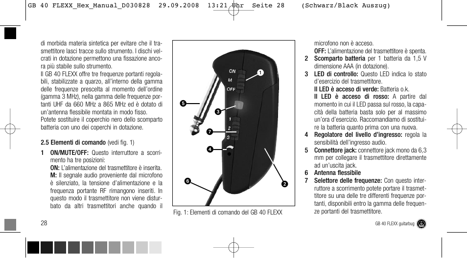 AKG Acoustics FLEXX GUITARBUG GB 40 User Manual | Page 28 / 52