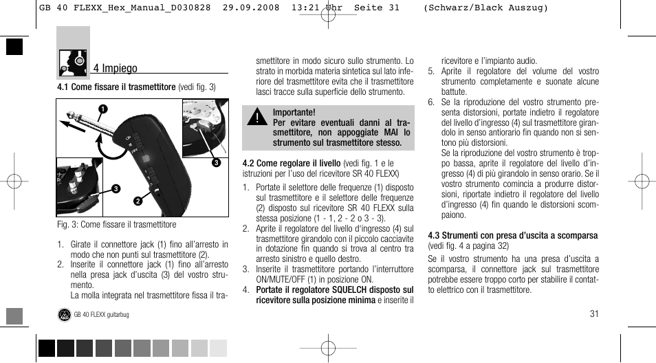 AKG Acoustics FLEXX GUITARBUG GB 40 User Manual | Page 31 / 52