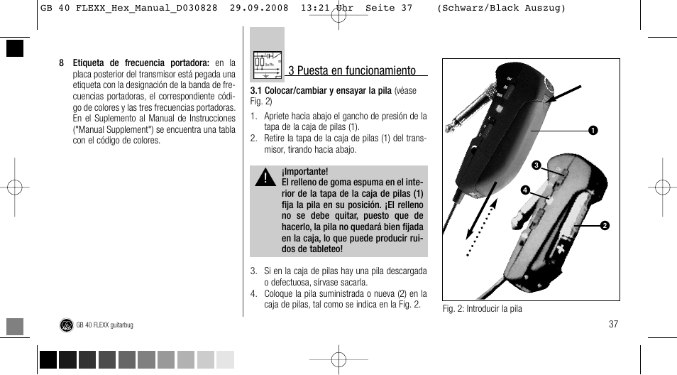 AKG Acoustics FLEXX GUITARBUG GB 40 User Manual | Page 37 / 52