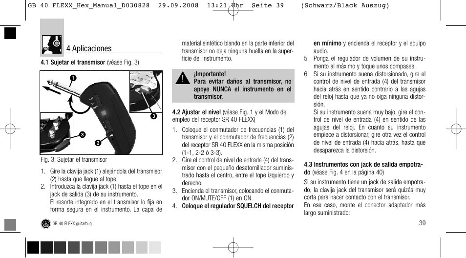 AKG Acoustics FLEXX GUITARBUG GB 40 User Manual | Page 39 / 52