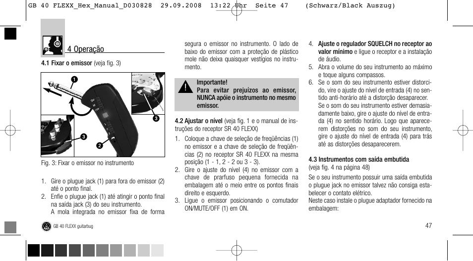 AKG Acoustics FLEXX GUITARBUG GB 40 User Manual | Page 47 / 52