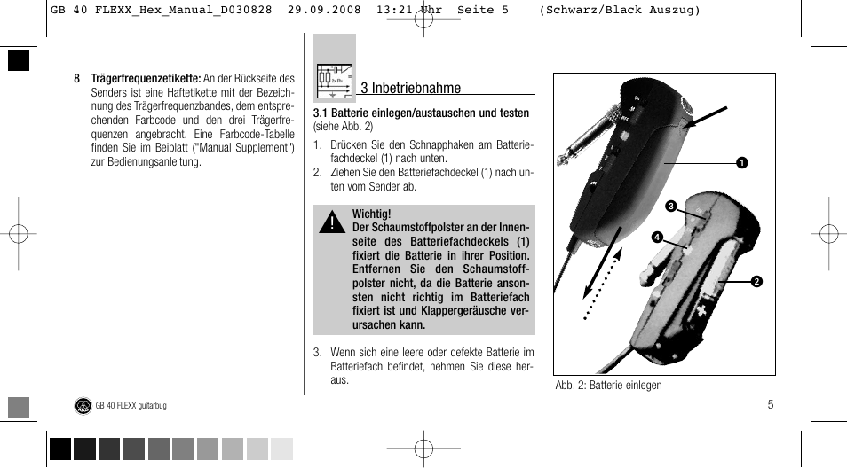 AKG Acoustics FLEXX GUITARBUG GB 40 User Manual | Page 5 / 52