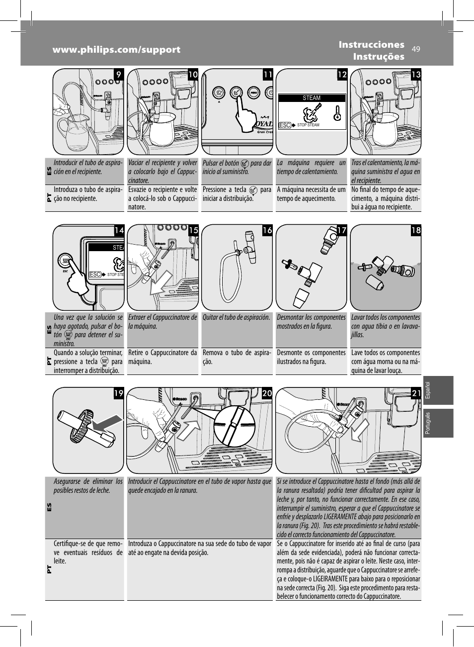 Philips Saeco Royal Machine espresso automatique User Manual | Page 49 / 56