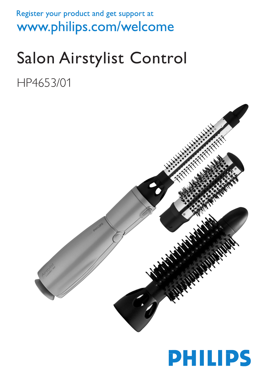 Philips Salon Airstylist Control Brosse coiffante User Manual | 104 pages