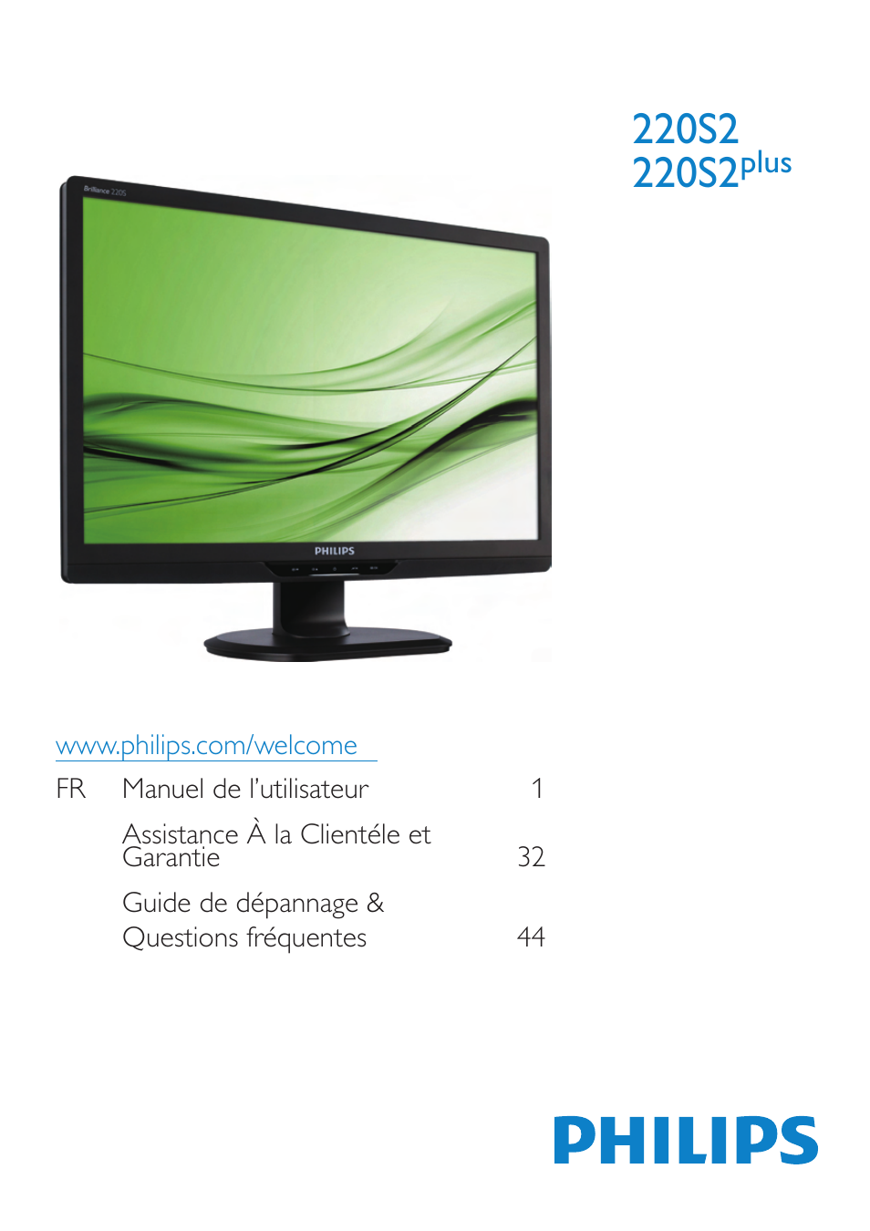 Philips Brilliance Moniteur LCD avec SmartImage User Manual | 53 pages