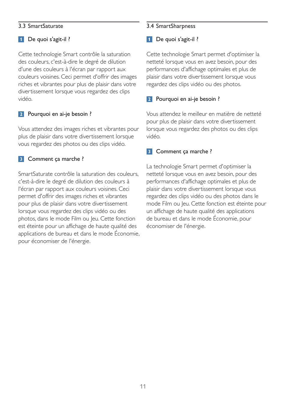 Philips Brilliance Moniteur LCD avec SmartImage User Manual | Page 13 / 53