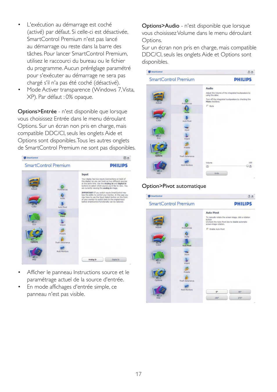 Philips Brilliance Moniteur LCD avec SmartImage User Manual | Page 19 / 53