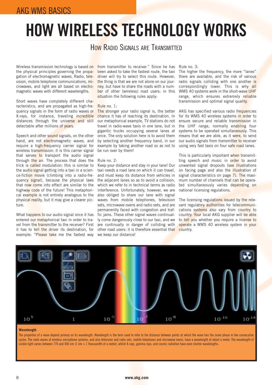 How wireless technology works, Akg wms basics | AKG Acoustics WMS 40 User Manual | Page 10 / 100