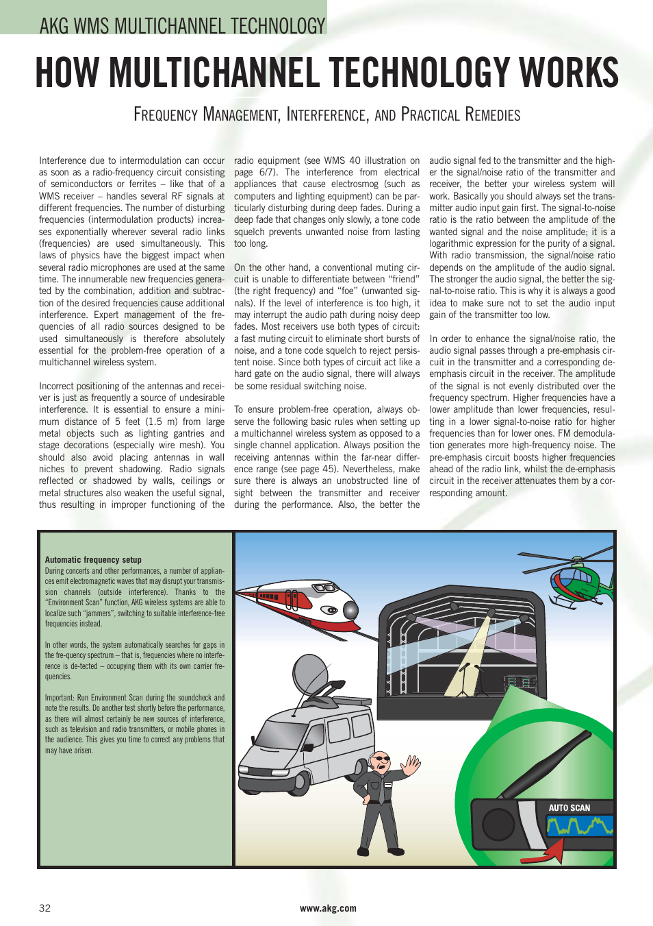 How multichannel technology works, Akg wms multichannel technology | AKG Acoustics WMS 40 User Manual | Page 34 / 100