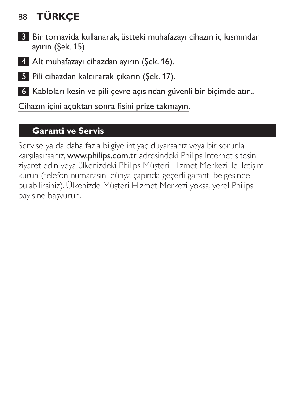 Garanti ve servis | Philips HAIRCLIPPER Series 1000 Tondeuse cheveux User Manual | Page 88 / 92