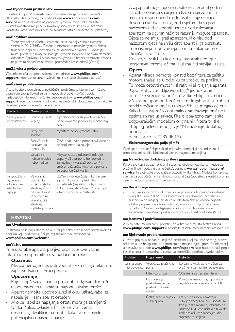 Philips CompactGo Aspirateur avec sac User Manual | Page 4 / 8