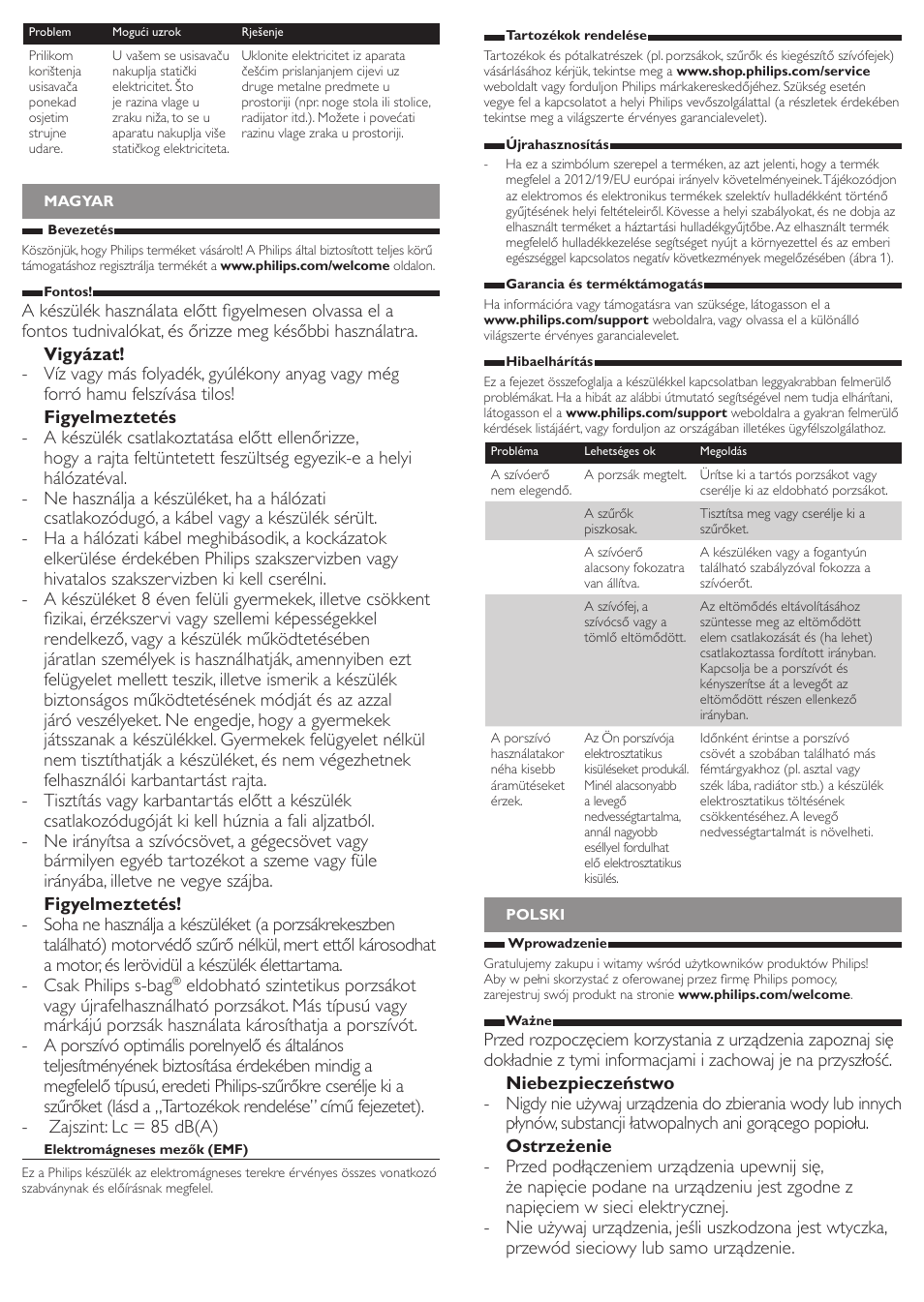 Philips CompactGo Aspirateur avec sac User Manual | Page 5 / 8