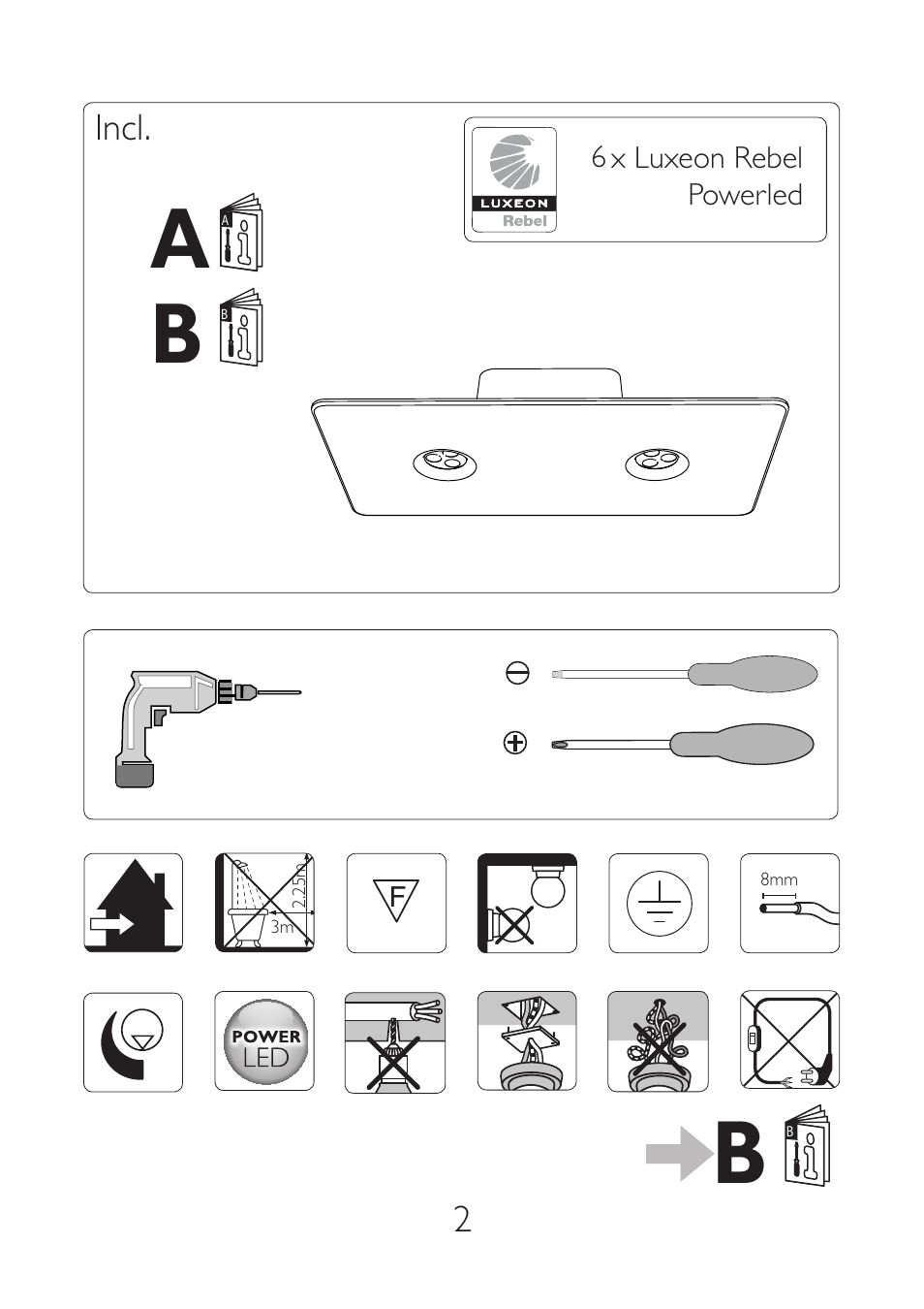 A i b i, I ]ki | Philips InStyle Plafonnier User Manual | Page 2 / 8