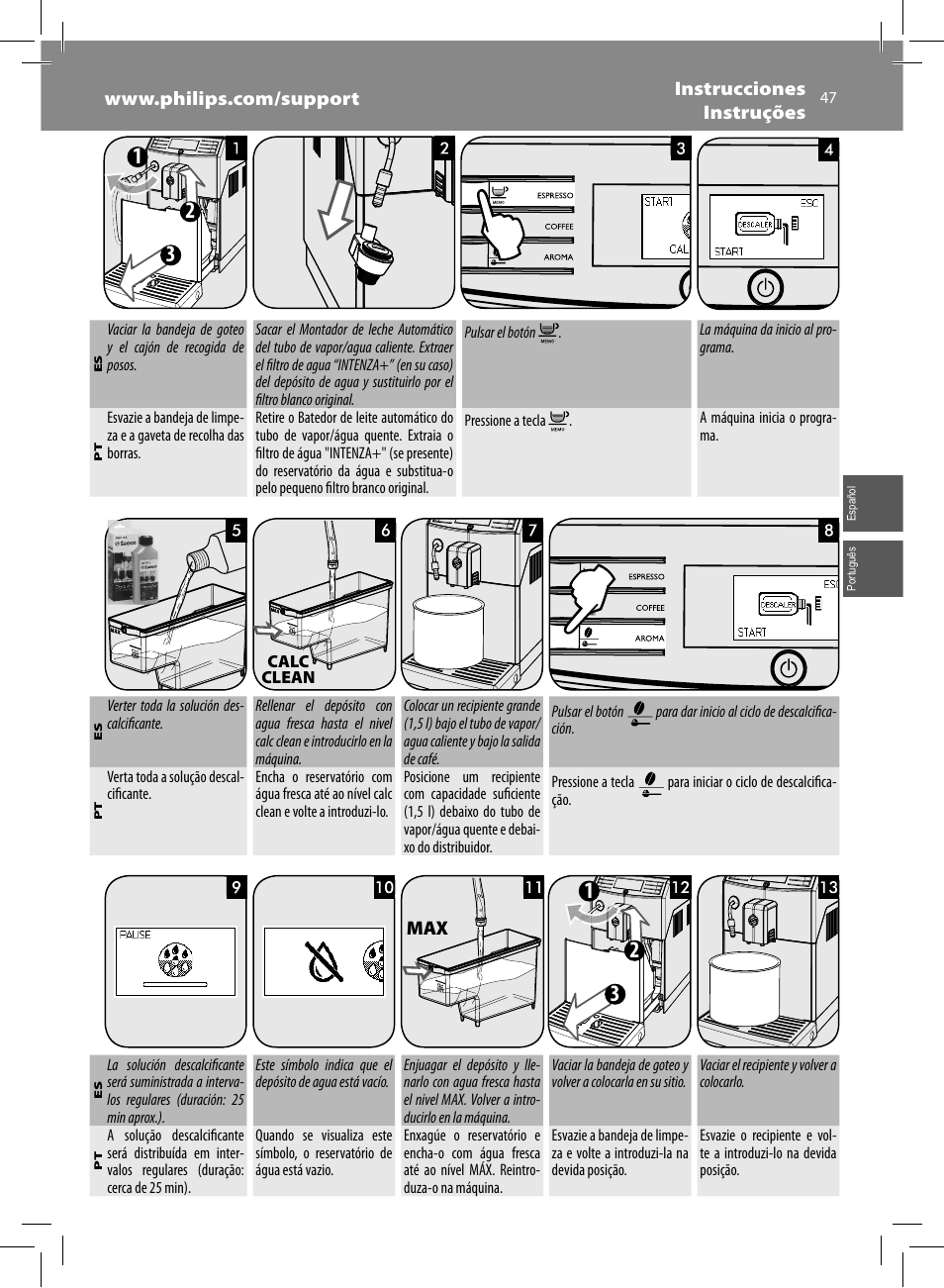 Philips Saeco Minuto Machine espresso Super Automatique User Manual | Page 47 / 56