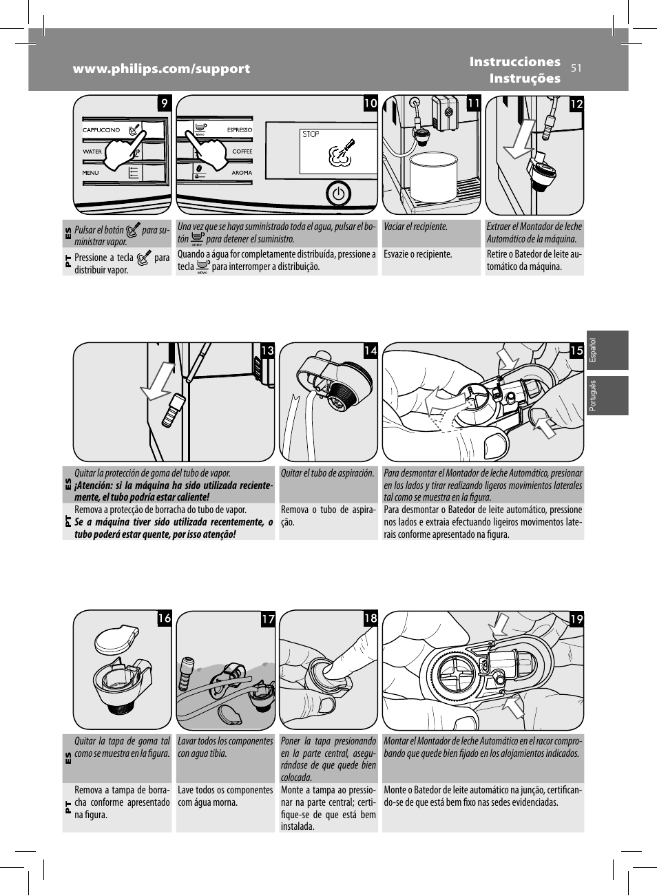 Philips Saeco Minuto Machine espresso Super Automatique User Manual | Page 51 / 56