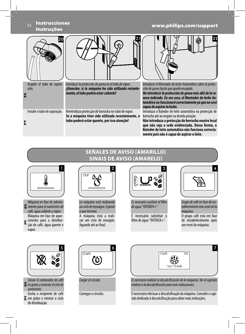 Philips Saeco Minuto Machine espresso Super Automatique User Manual | Page 52 / 56