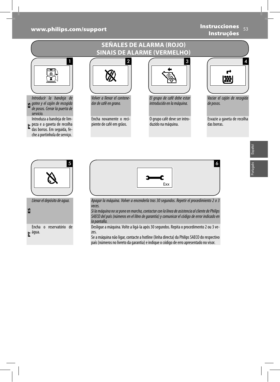 Philips Saeco Minuto Machine espresso Super Automatique User Manual | Page 53 / 56