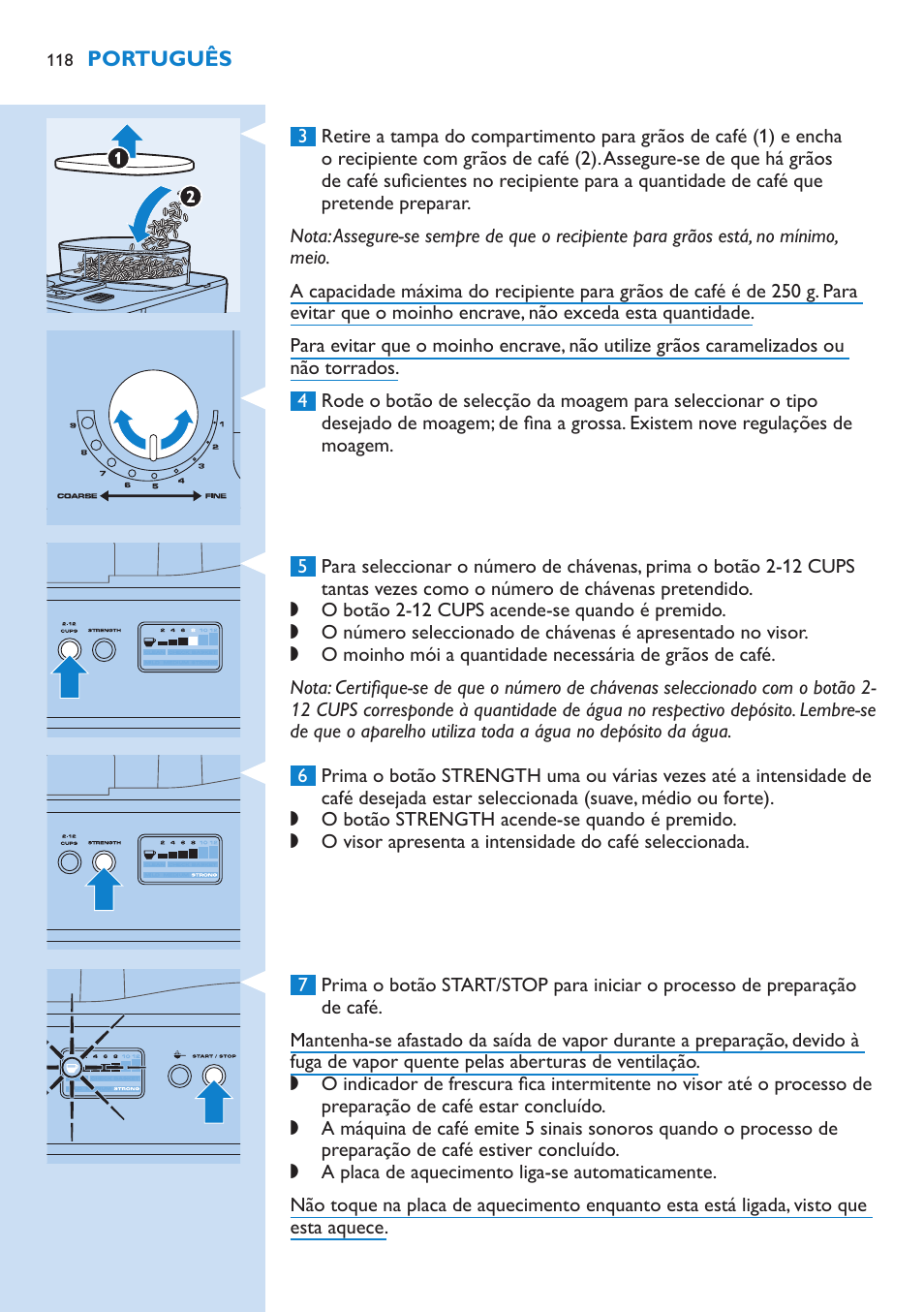 Philips Grind & Brew Cafetière User Manual | Page 118 / 150