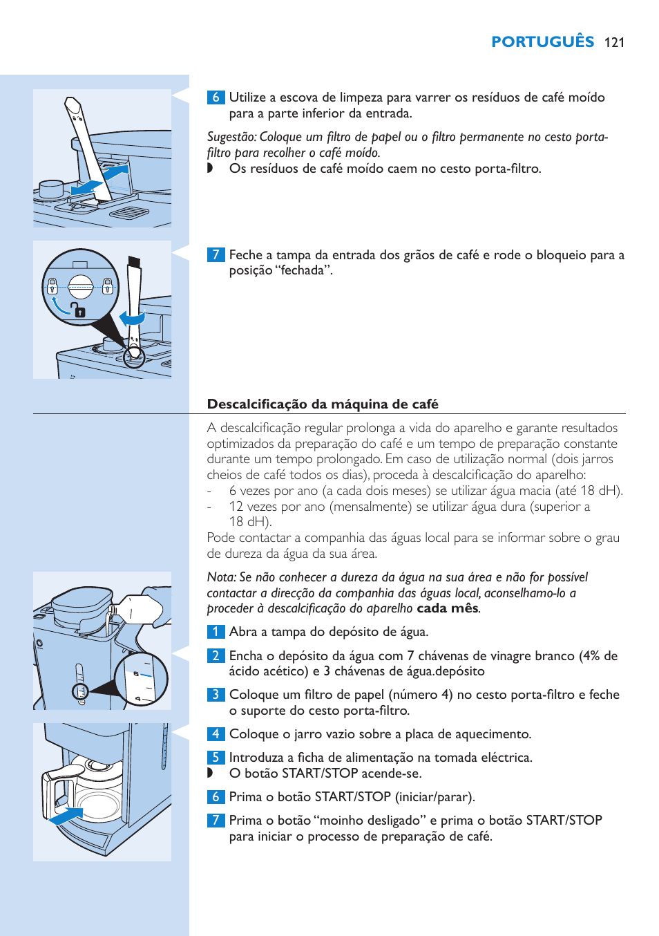 Philips Grind & Brew Cafetière User Manual | Page 121 / 150