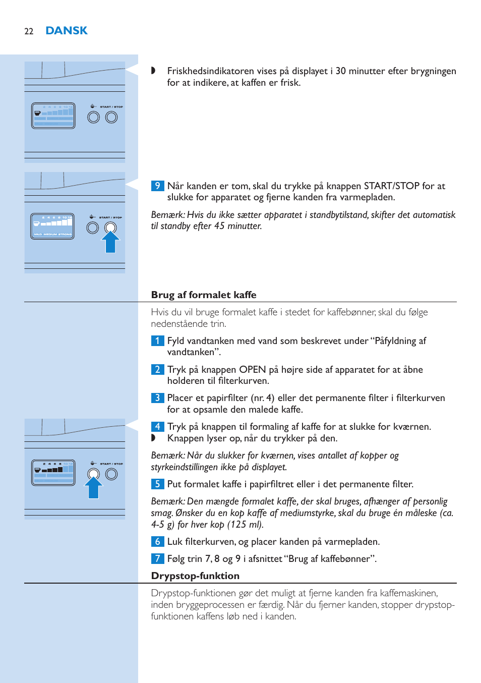 Philips Grind & Brew Cafetière User Manual | Page 22 / 150