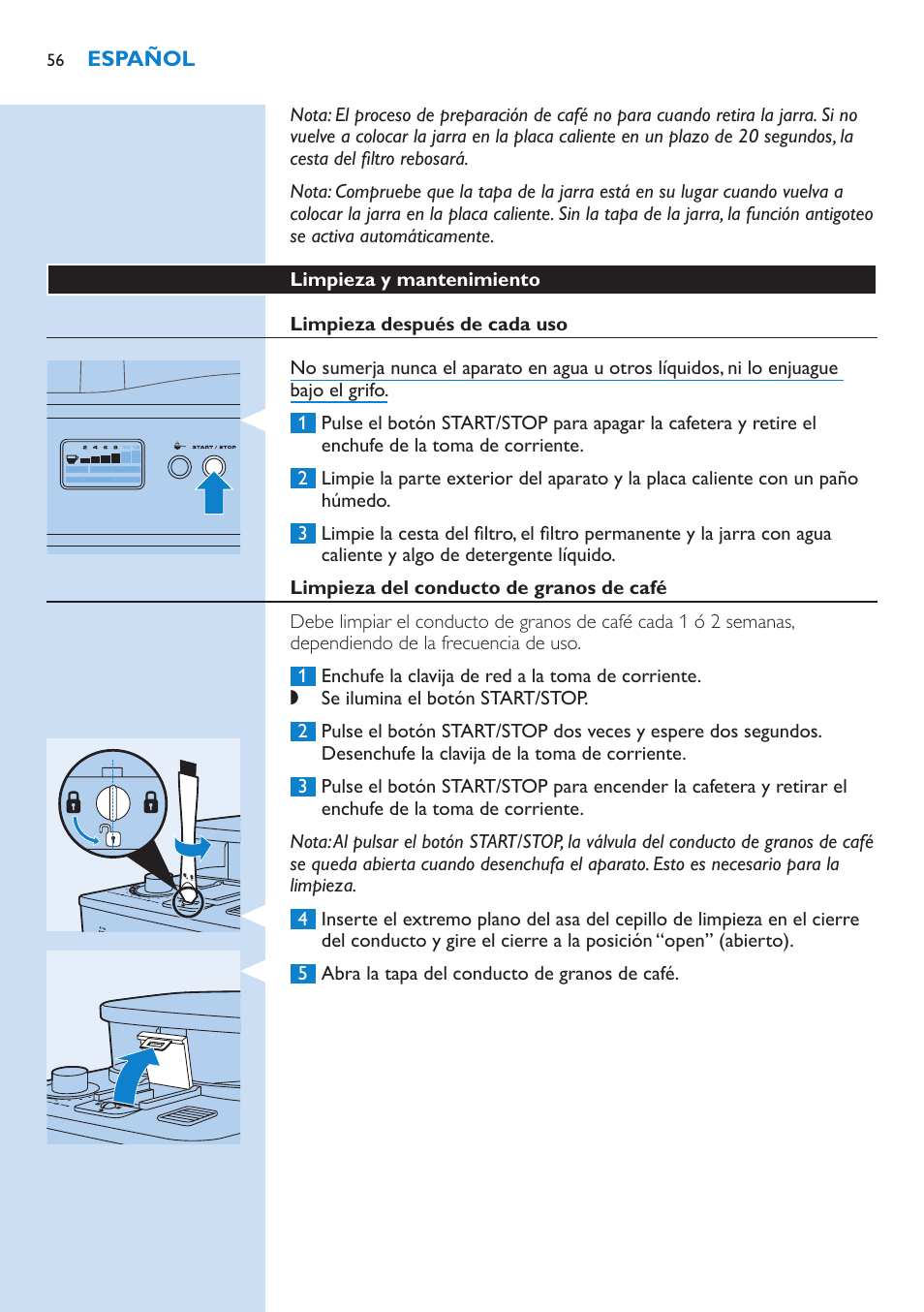 Philips Grind & Brew Cafetière User Manual | Page 56 / 150