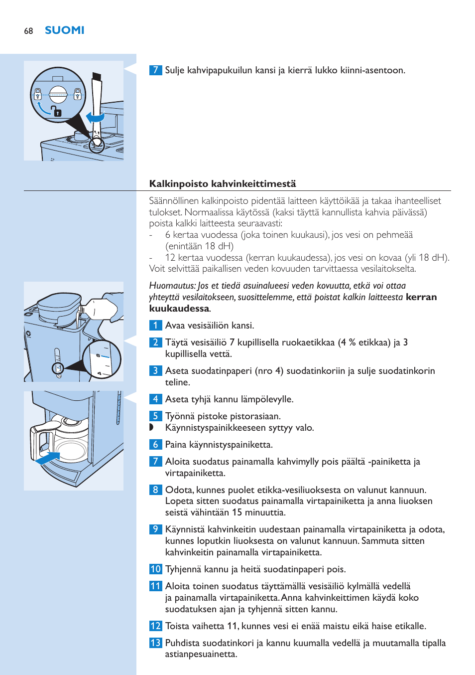 Philips Grind & Brew Cafetière User Manual | Page 68 / 150