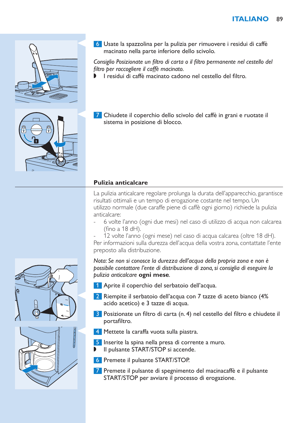 Philips Grind & Brew Cafetière User Manual | Page 89 / 150