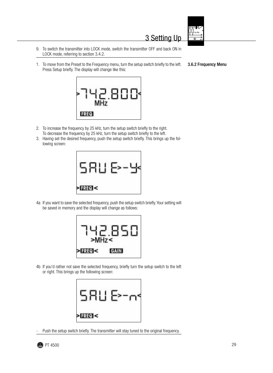 3 setting up | AKG Acoustics PT 4500 User Manual | Page 29 / 114